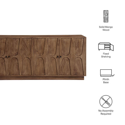 Veda 72" Mango Wood Sideboard Cabinet