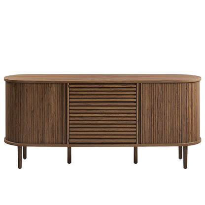 Harlan 67" Fluted Oval Sideboard Cabinet