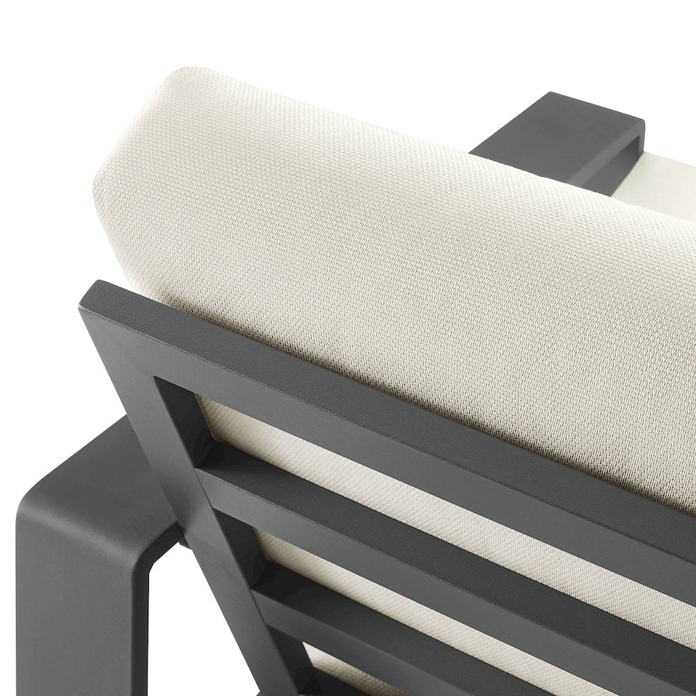 Lirienne Outdoor Patio Aluminum Armchair