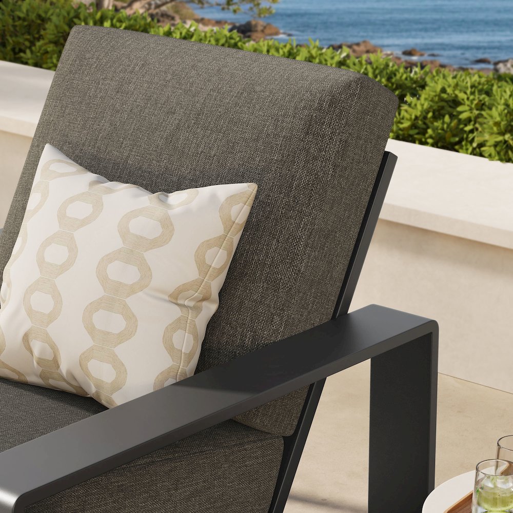 Lirienne Outdoor Patio Aluminum Armchair
