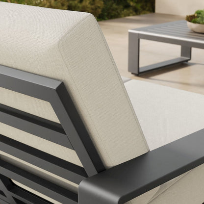 Lirienne Outdoor Patio Aluminum Loveseat