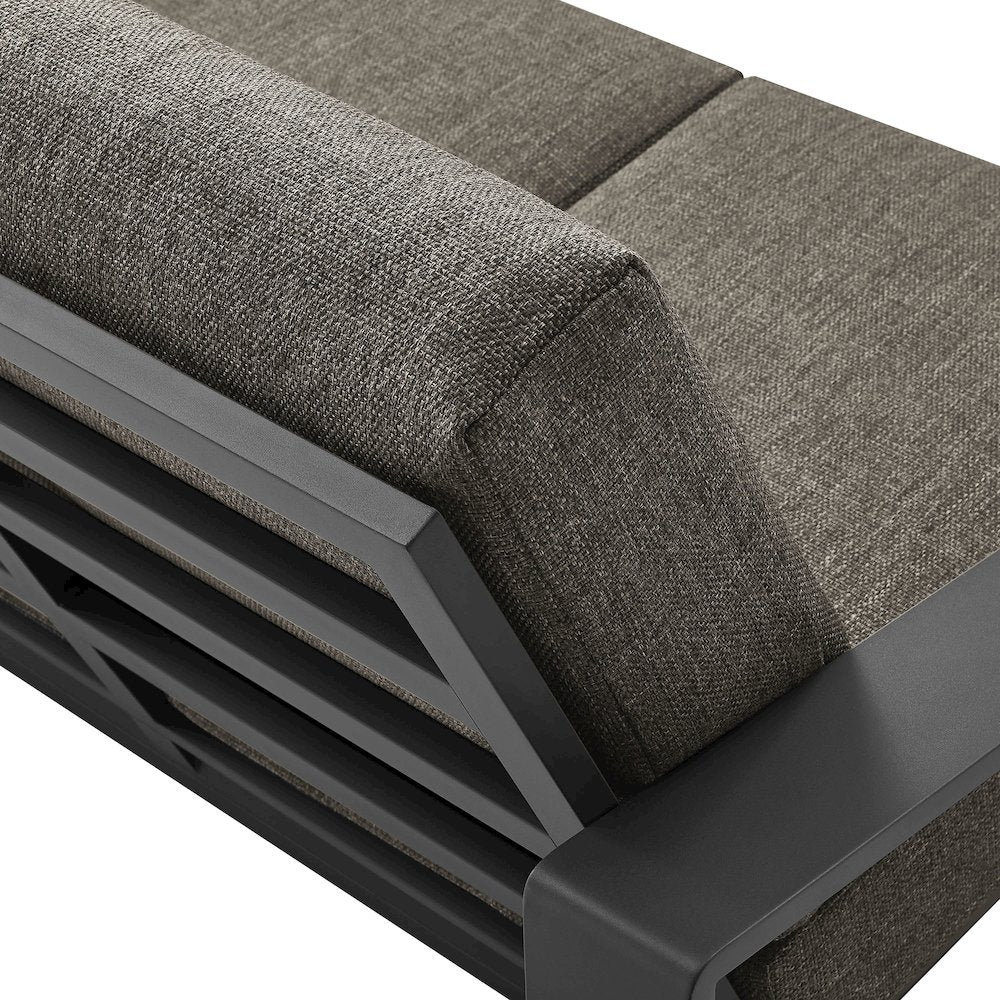 Lirienne Outdoor Patio Aluminum Loveseat