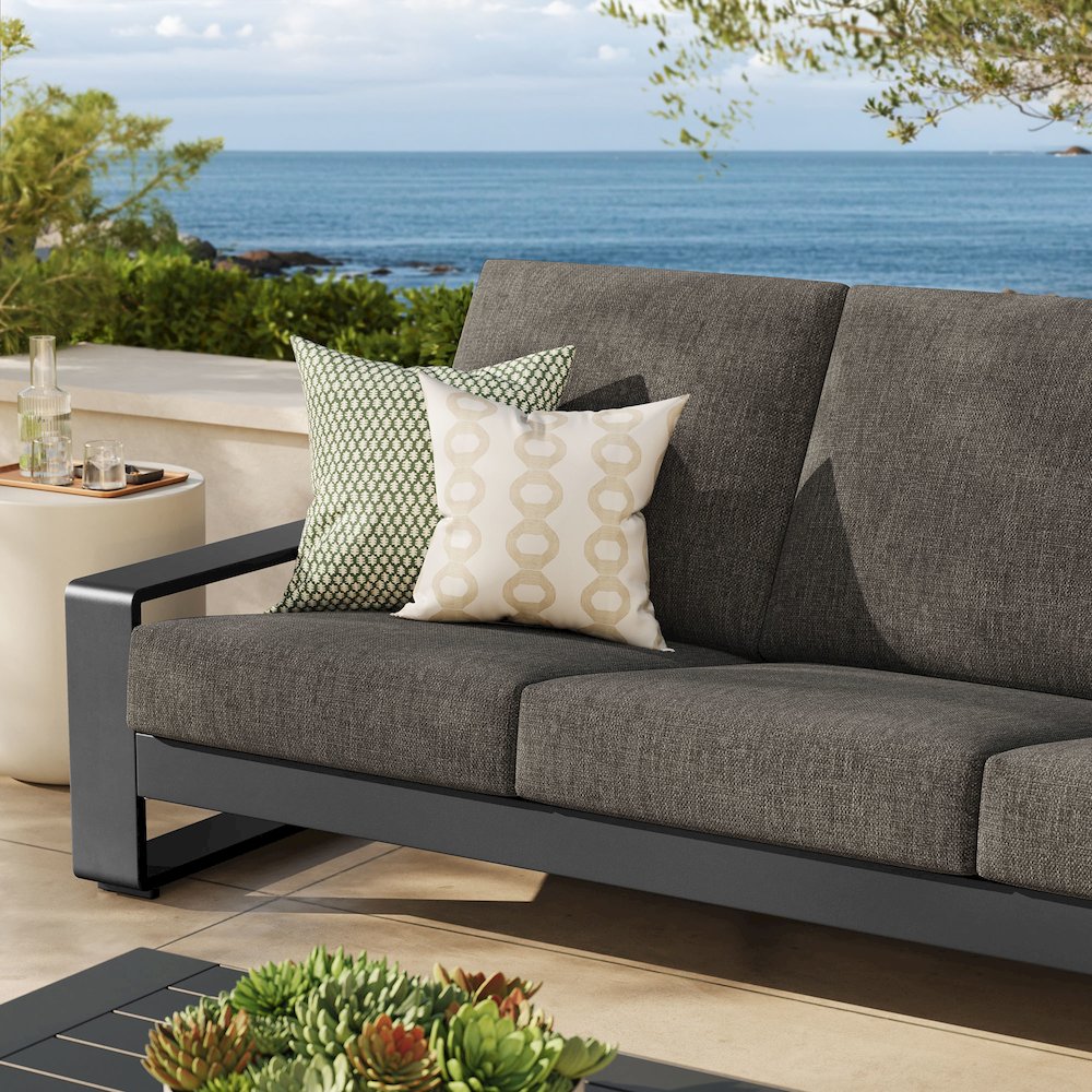 Lirienne Outdoor Patio Aluminum Sofa
