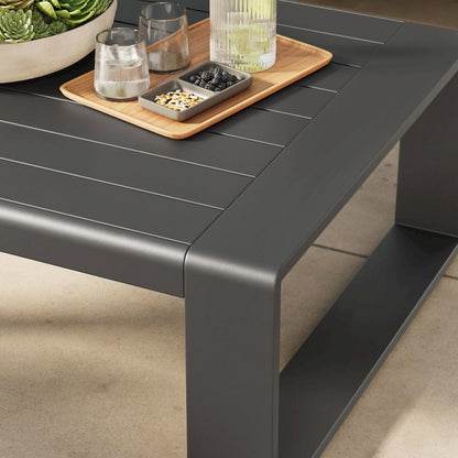 Lirienne Outdoor Patio Aluminum Coffee Table