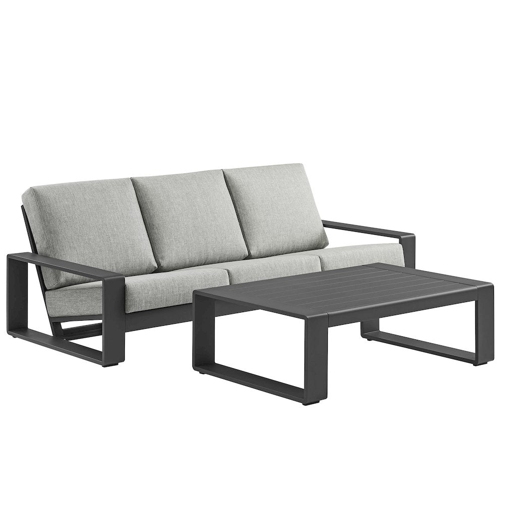 Lirienne 2-Piece Outdoor Patio Aluminum Furniture Set