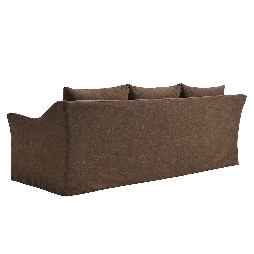 Somerset 92" Linen Blend Slipcovered Sofa