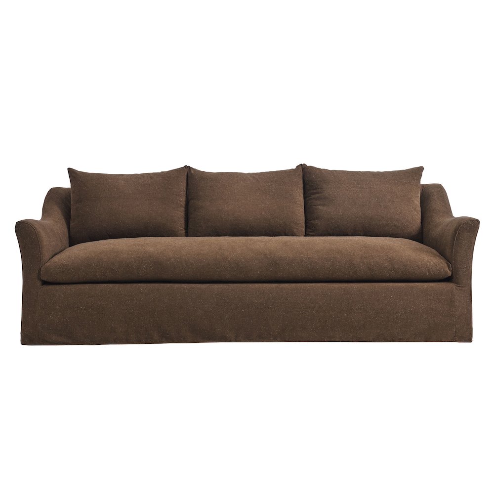 Somerset 92" Linen Blend Slipcovered Sofa