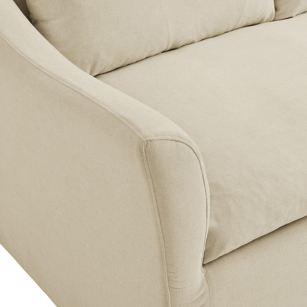 Somerset 92" Linen Blend Slipcovered Sofa