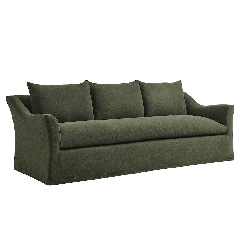 Somerset 92" Linen Blend Slipcovered Sofa