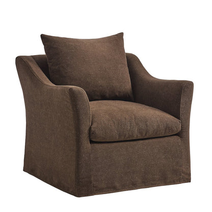 Somerset Linen Blend Slipcovered Armchair