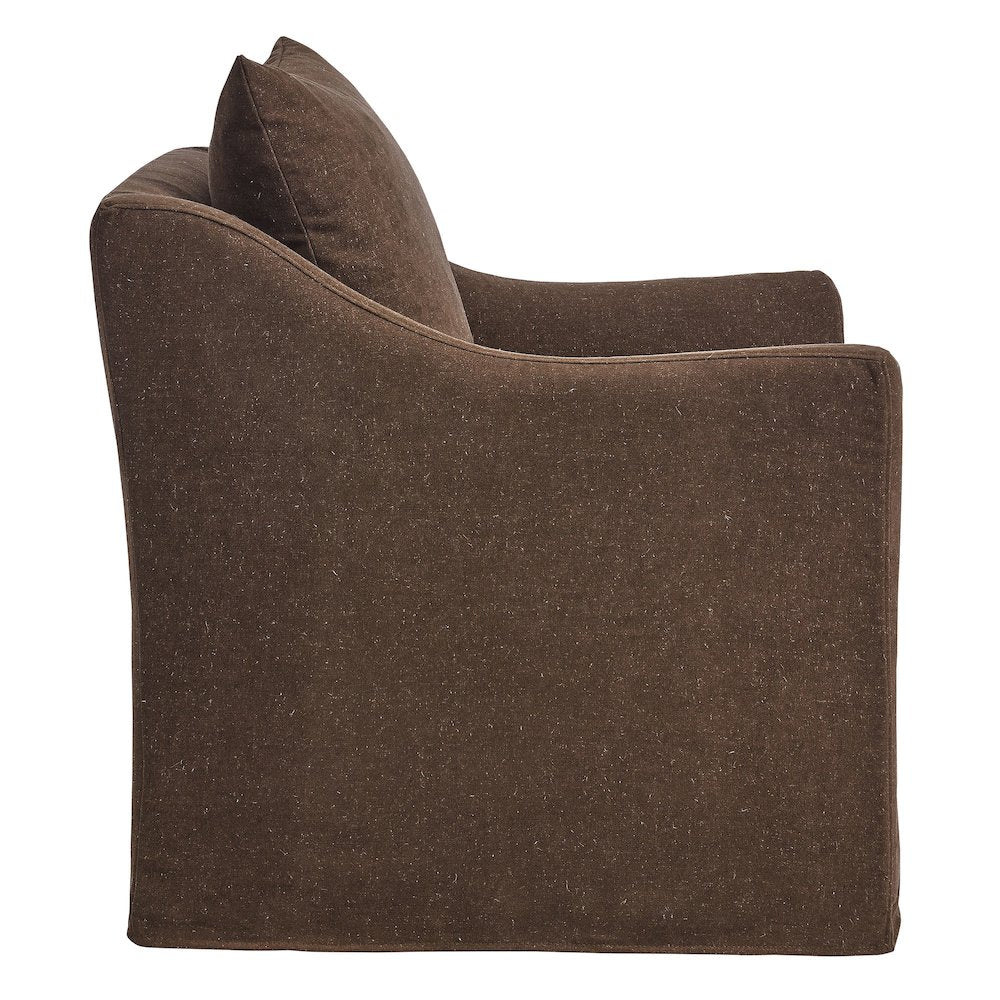 Somerset Linen Blend Slipcovered Armchair