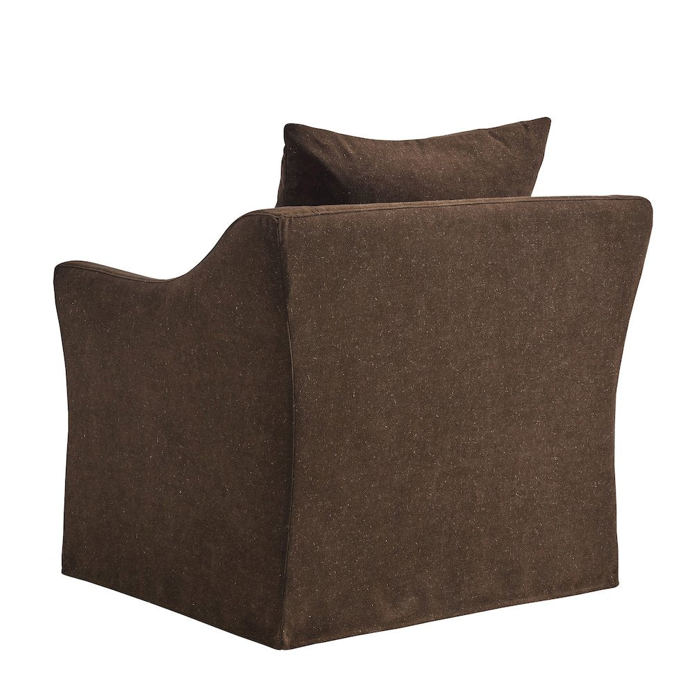 Somerset Linen Blend Slipcovered Armchair