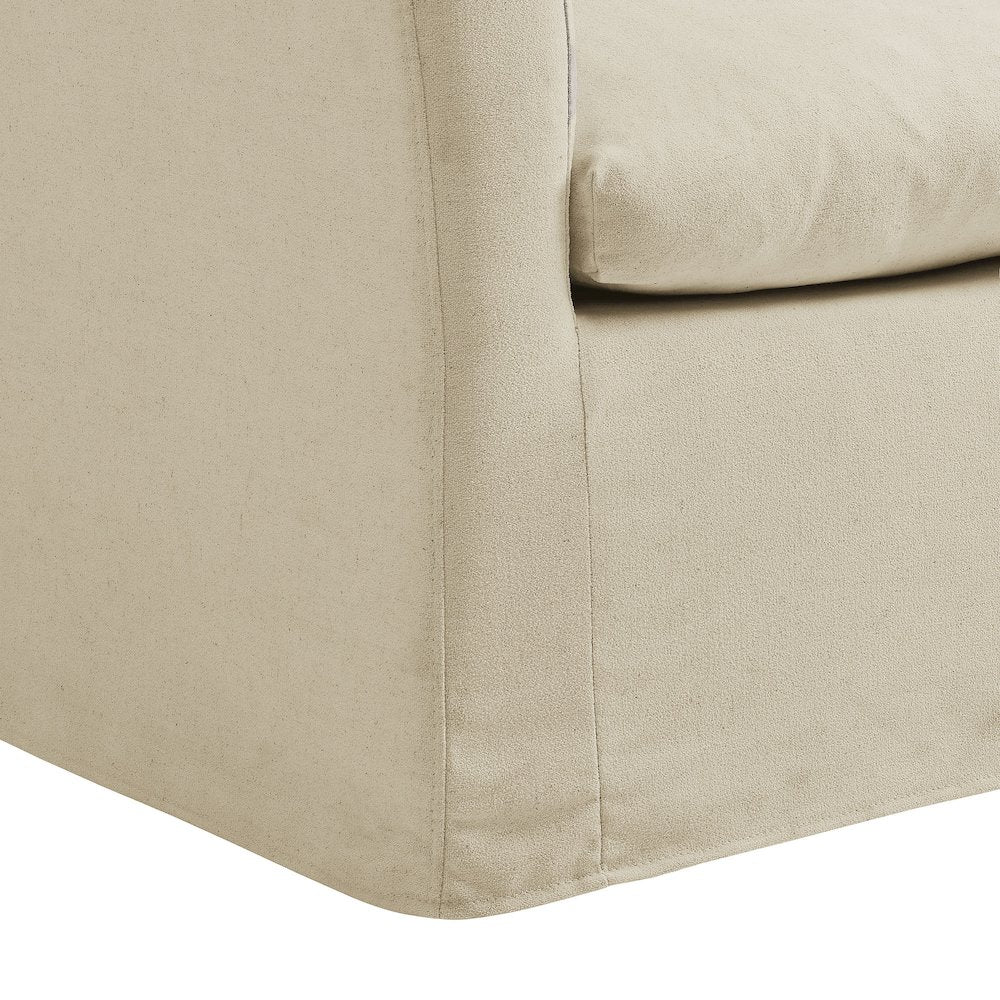 Somerset Linen Blend Slipcovered Armchair