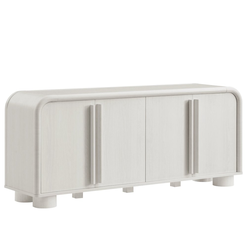 Bellamy Curved 4-Door Sideboard Cabinet