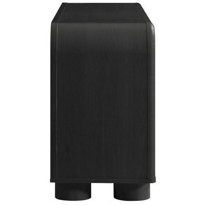 Bellamy Curved 4-Door Sideboard Cabinet