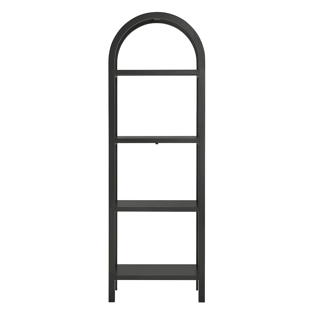 Vexley 72 Inch Tall Narrow Arched Bookshelf