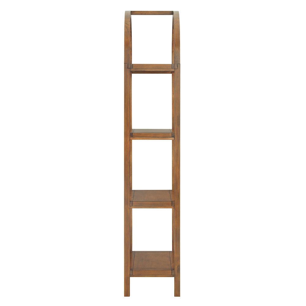 Vexley 72 Inch Large Arched Bookshelf