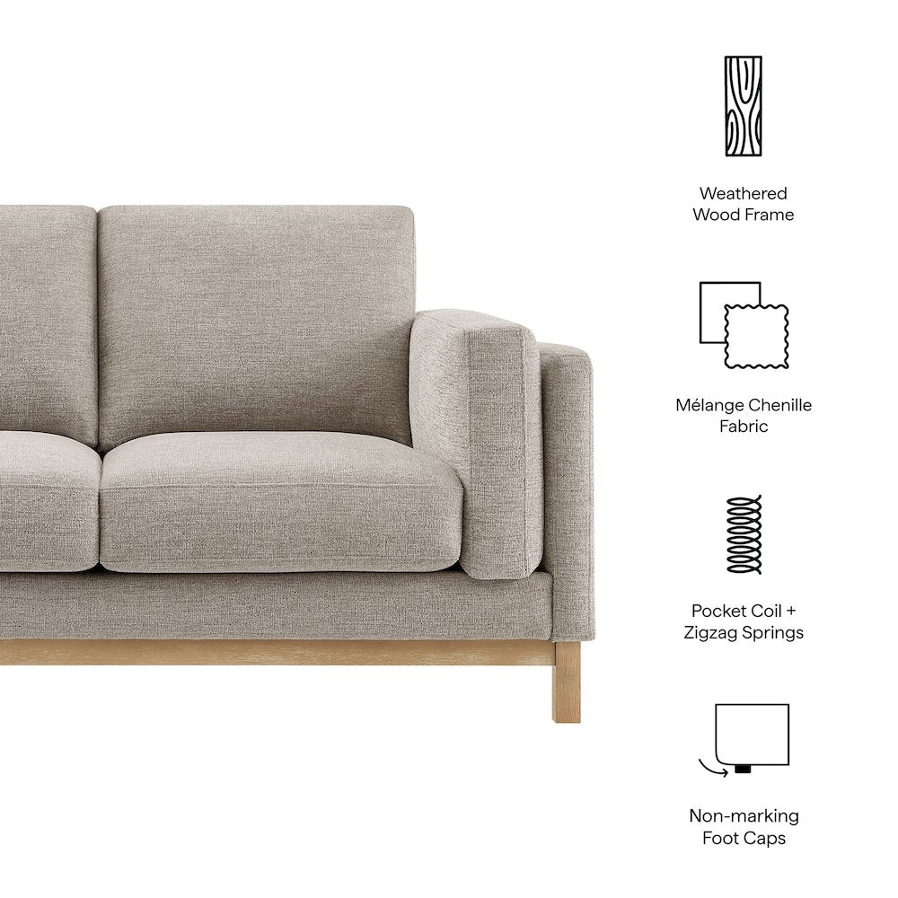 Roscoe 63 inch Fabric Loveseat