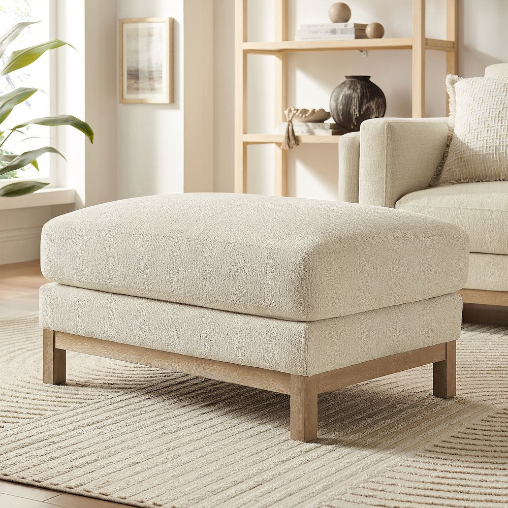 Roscoe Fabric Ottoman
