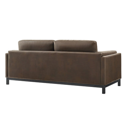 Roscoe 81 inch Vegan Leather Sofa