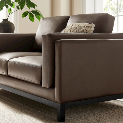 Roscoe 63 inch Vegan Leather Loveseat