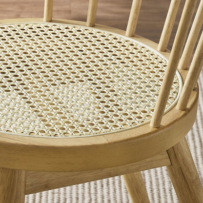 Lykke Curved Spindle Back Dining Chairs Set of 2 - Natural