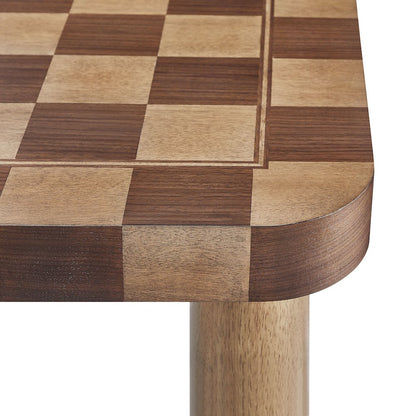 Oscar 36 Inch Square Checkered Dining Table