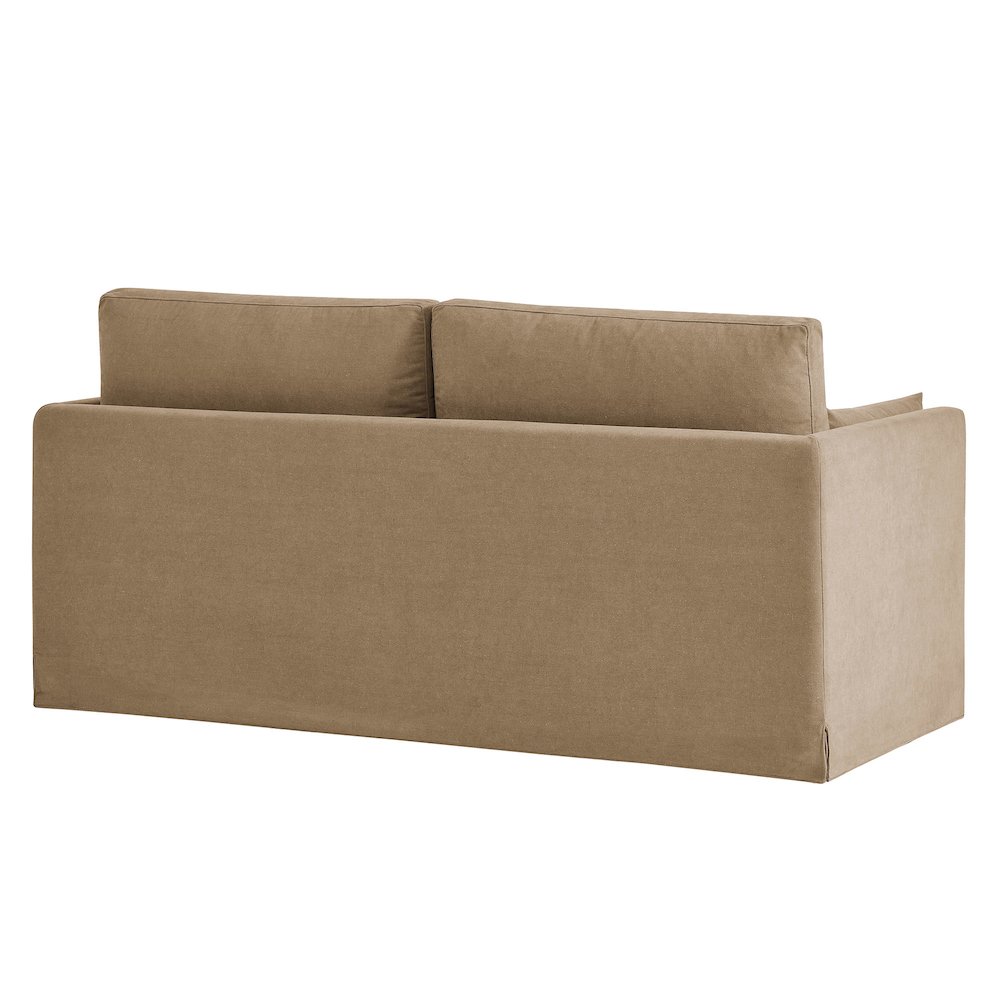 Wellfleet Slipcovered Linen-Blend Loveseat - Almond
