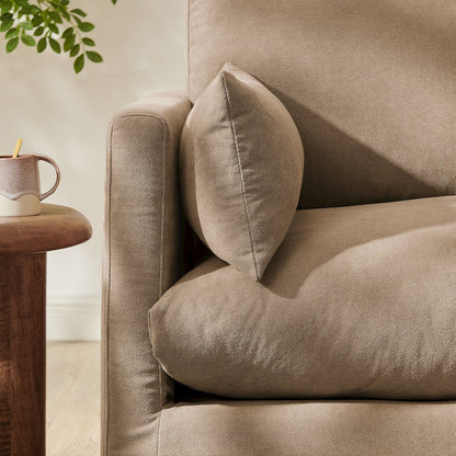 Wellfleet Slipcovered Linen-Blend Armchair - Almond