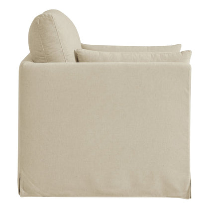 Wellfleet Slipcovered Linen-Blend Armchair - Linen