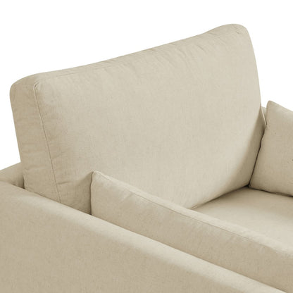Wellfleet Slipcovered Linen-Blend Armchair - Linen