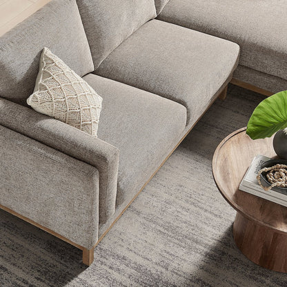 Roscoe Right-Facing Fabric Sectional Sofa with Chaise