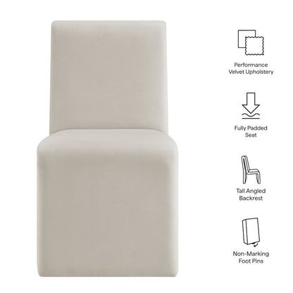 Emory Upholstered Performance Velvet Dining Side Chair