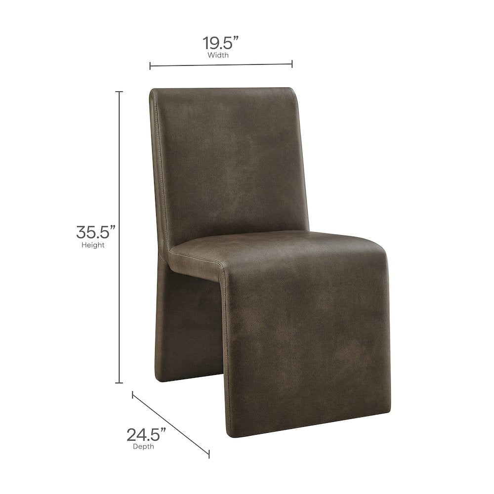 Emory Vegan Leather Dining Side Chair