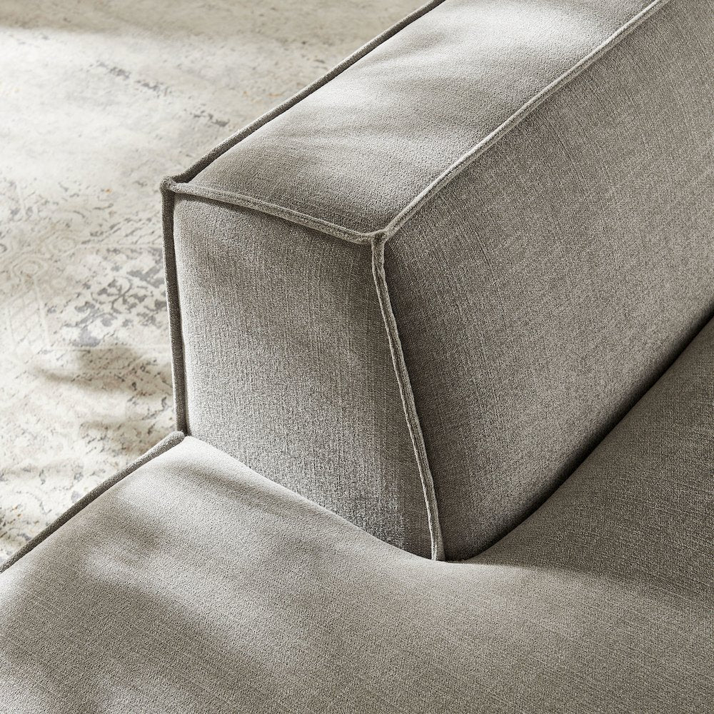 Restore Performance Fabric Upholstered Left-Facing Armless Modular Chaise