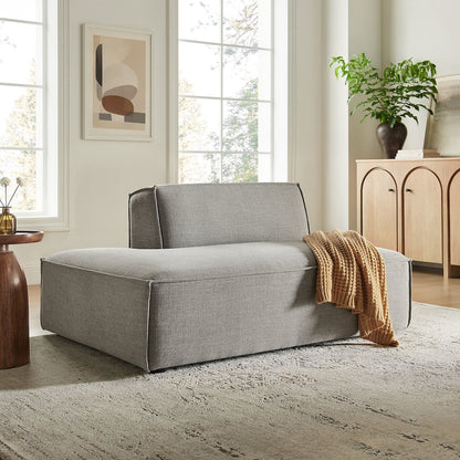 Restore Performance Fabric Upholstered Left-Facing Armless Modular Chaise