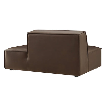 Restore Vegan Leather Right-Facing Armless Modular Chaise