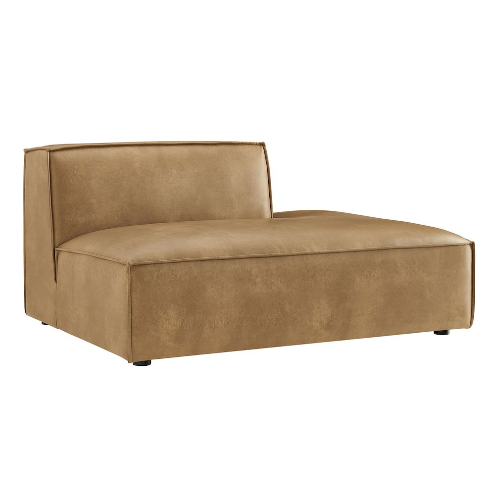 Restore Vegan Leather Right-Facing Armless Modular Chaise