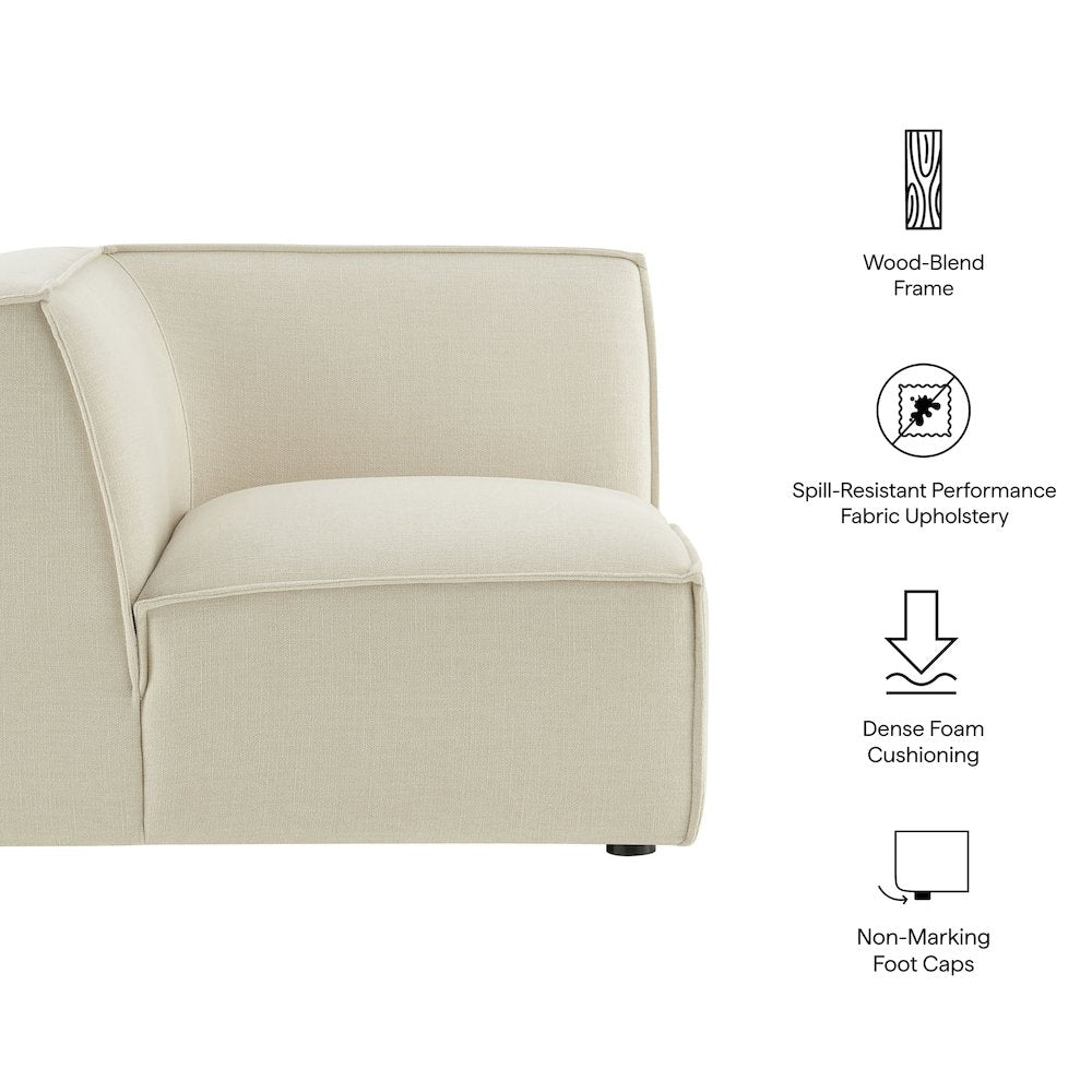 Restore Performance Fabric Upholstered Modular Corner Chair