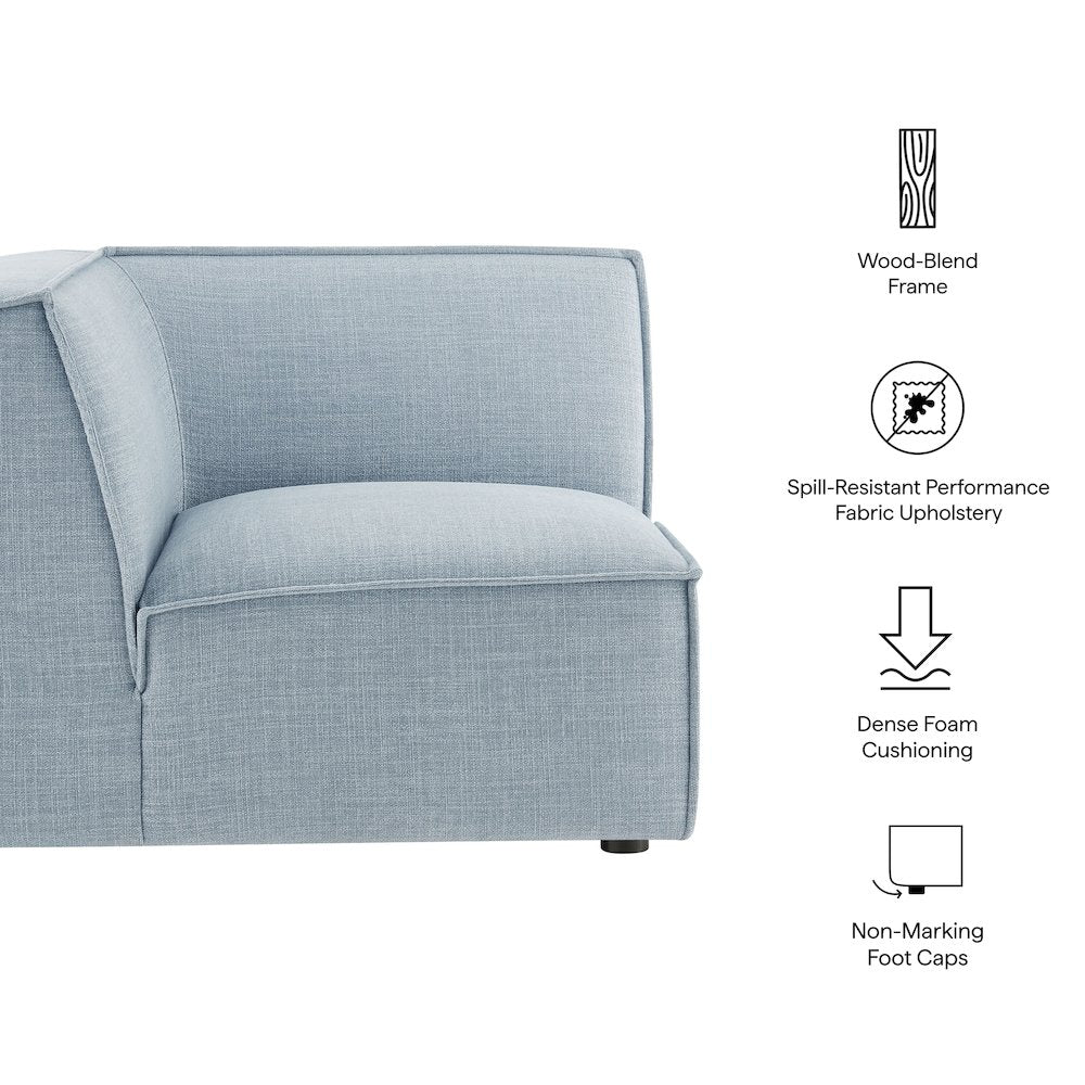 Restore Performance Fabric Upholstered Modular Corner Chair