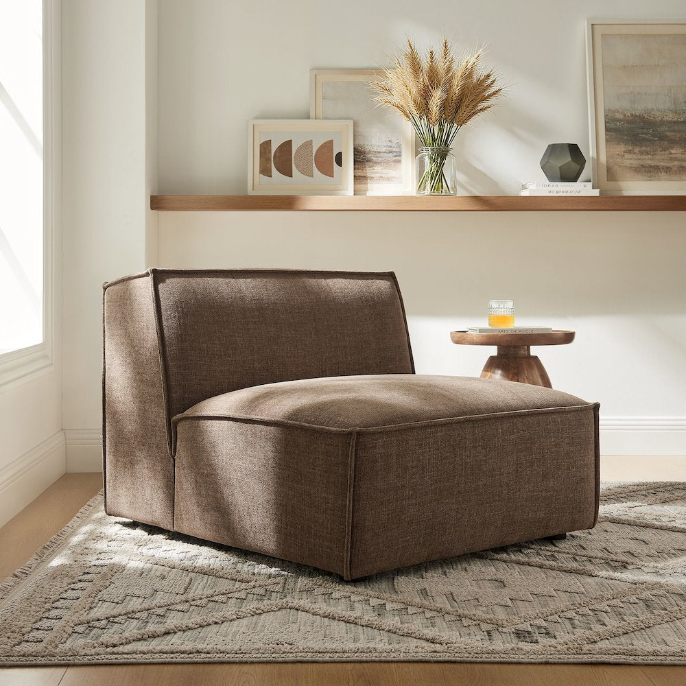 Restore Performance Fabric Upholstered Armless Modular Chair