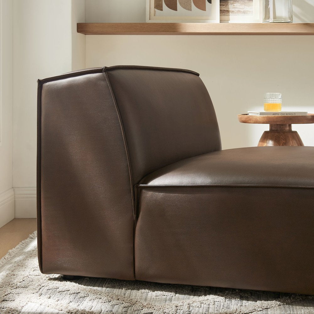 Restore Vegan Leather Armless Modular Chair