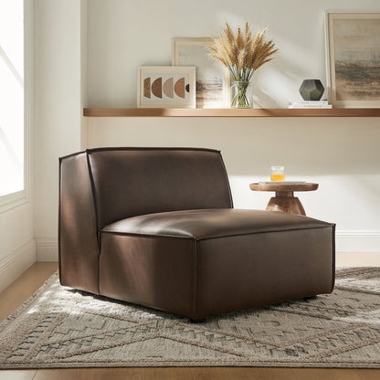 Restore Vegan Leather Armless Modular Chair