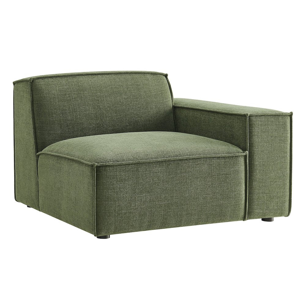Restore Performance Fabric Upholstered Right-Facing Modular Lounge Chair