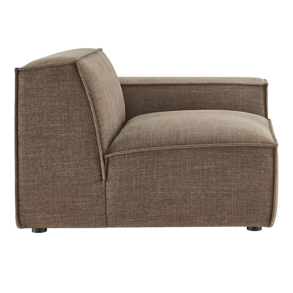 Restore Performance Fabric Upholstered Right-Facing Modular Lounge Chair