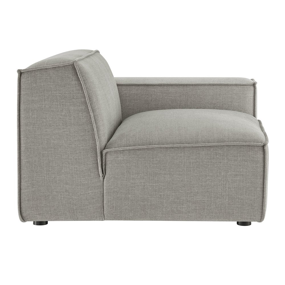 Restore Performance Fabric Upholstered Right-Facing Modular Lounge Chair