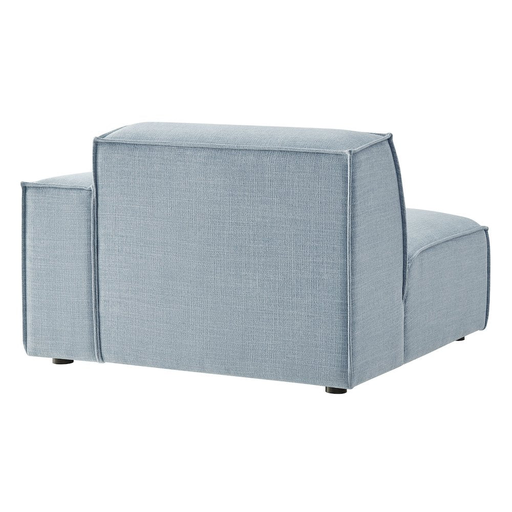 Restore Performance Fabric Upholstered Right-Facing Modular Lounge Chair