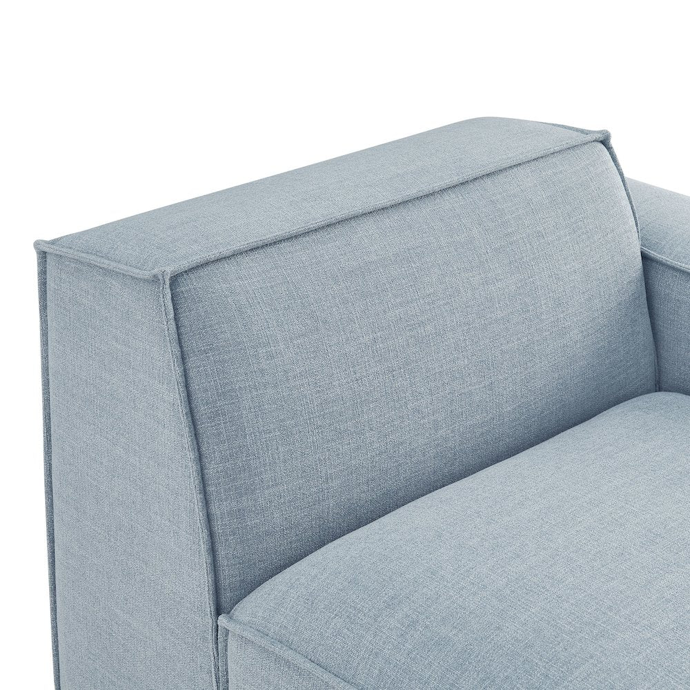 Restore Performance Fabric Upholstered Right-Facing Modular Lounge Chair