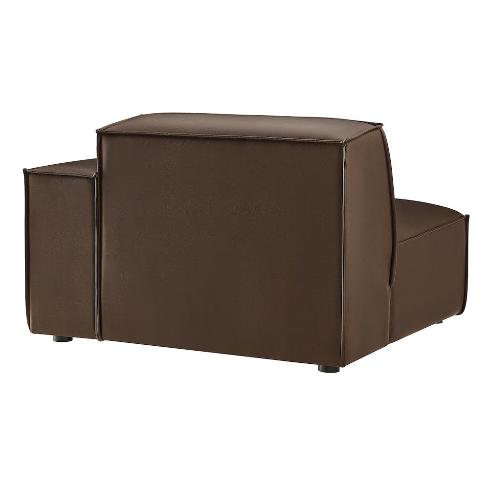 Restore Vegan Leather Right-Facing Modular Lounge Chair