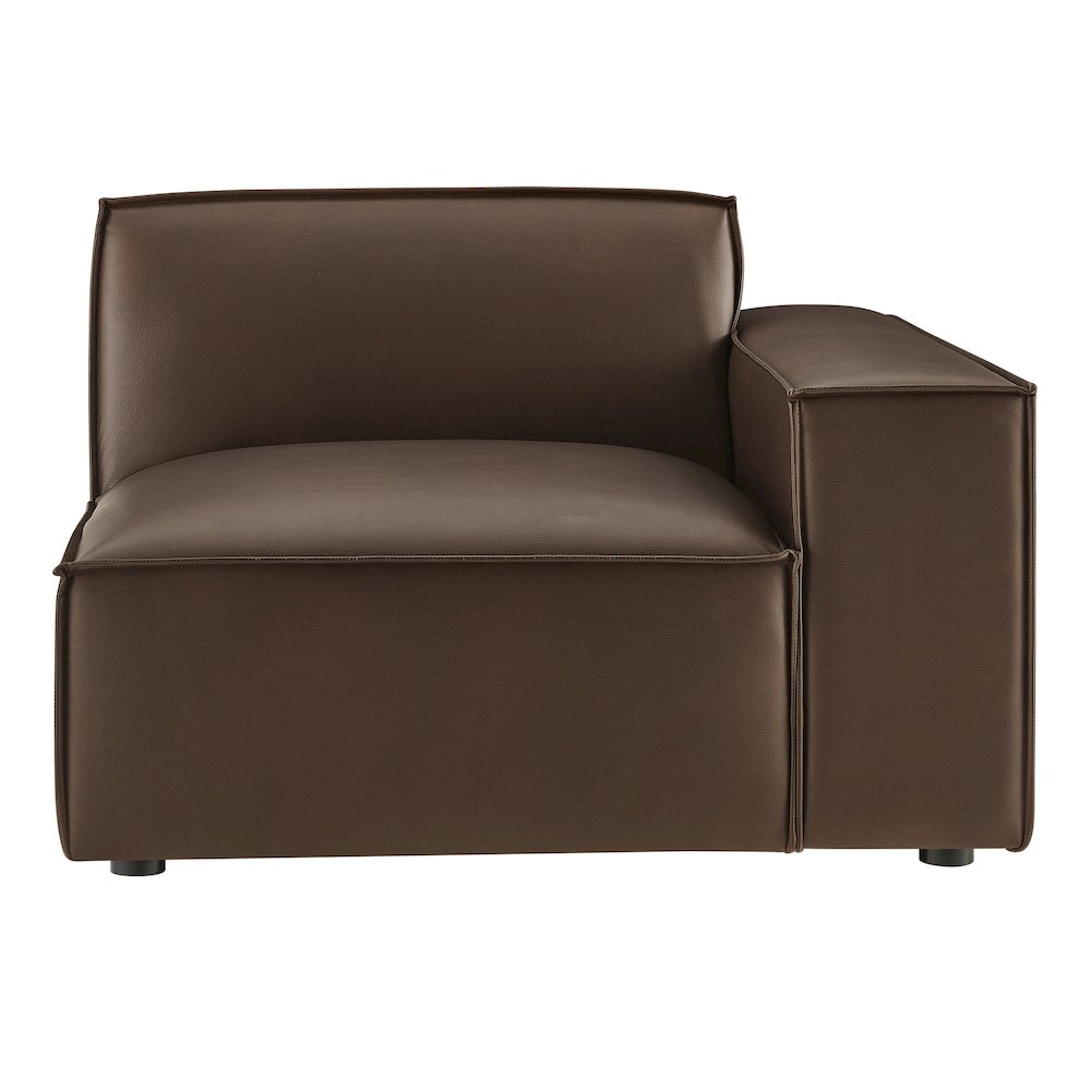 Restore Vegan Leather Right-Facing Modular Lounge Chair